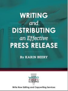 Karin Beery's Writing and Distributing an Effective Press Release